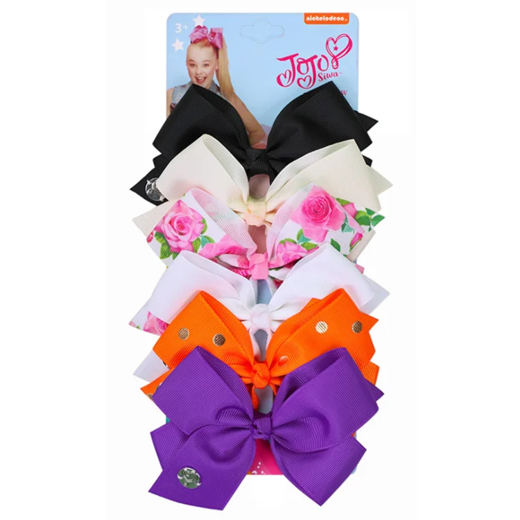 Hot Sale 4 Inches Hair Clip Sets for Girls GrosgrainJoJo Bows With Clip for Sale Hair Accessories