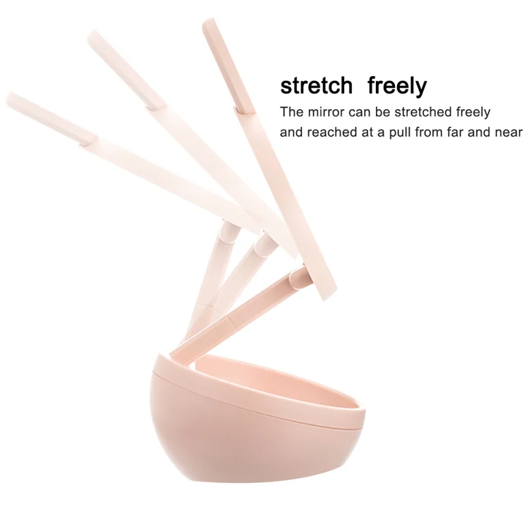 Cosmetic mirror with container manufacturer makeup mirror with lighting