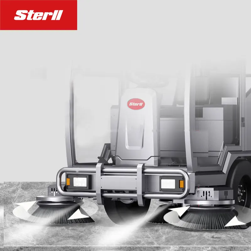 The Most Popular Fully Enclosed Cannon With Fog Industrial Street Sweeper Car