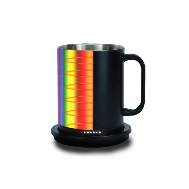 Hot Sell Temperature Control Self Heating Electric Mug Coffee Heater Cup 55 Degree Smart Mug Warmer with Thermostatic Cup Set