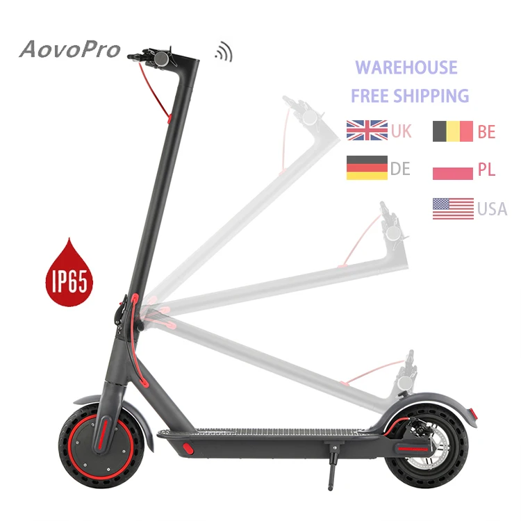 AOVO PRO EU UK Warehouse 350W Motor 7.8ah Battery monopattino electric  Foldable IP 65 Powerful Electric Scooter Escooter
