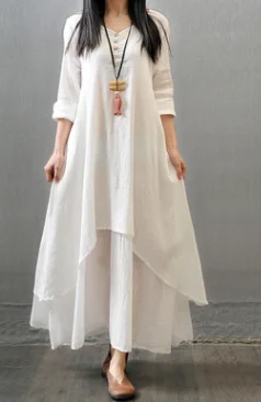 
data entry project work online jobs using mobile phone False Two-piece Long Sleeve Round Neck Loose Plus Size Irregular Dress 