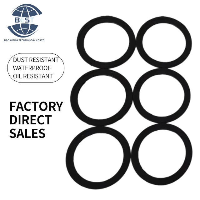 Factory hot sale 2mm customizable thickness high elasticity insulating rubber shock absorbing with slotted seal