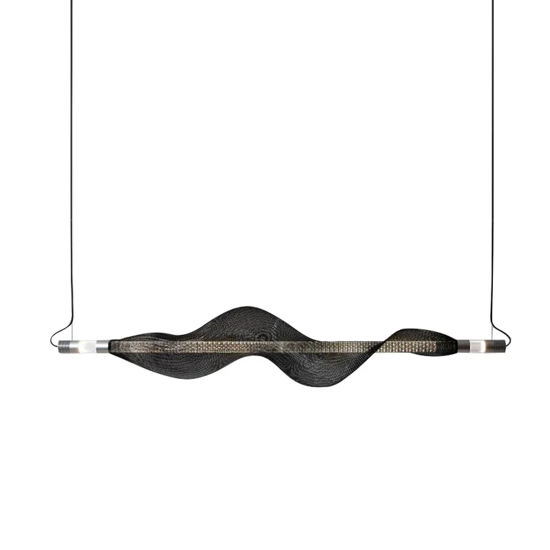 2024 Modern New Pendant Light Product Hollow Mesh Shape Chandelier Creative Design Art LED Lamp