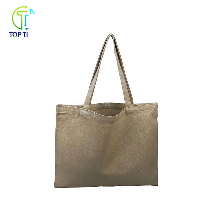 Recycled Wholesale Bulk Plain Canvas Cotton Tote Shopping Bag