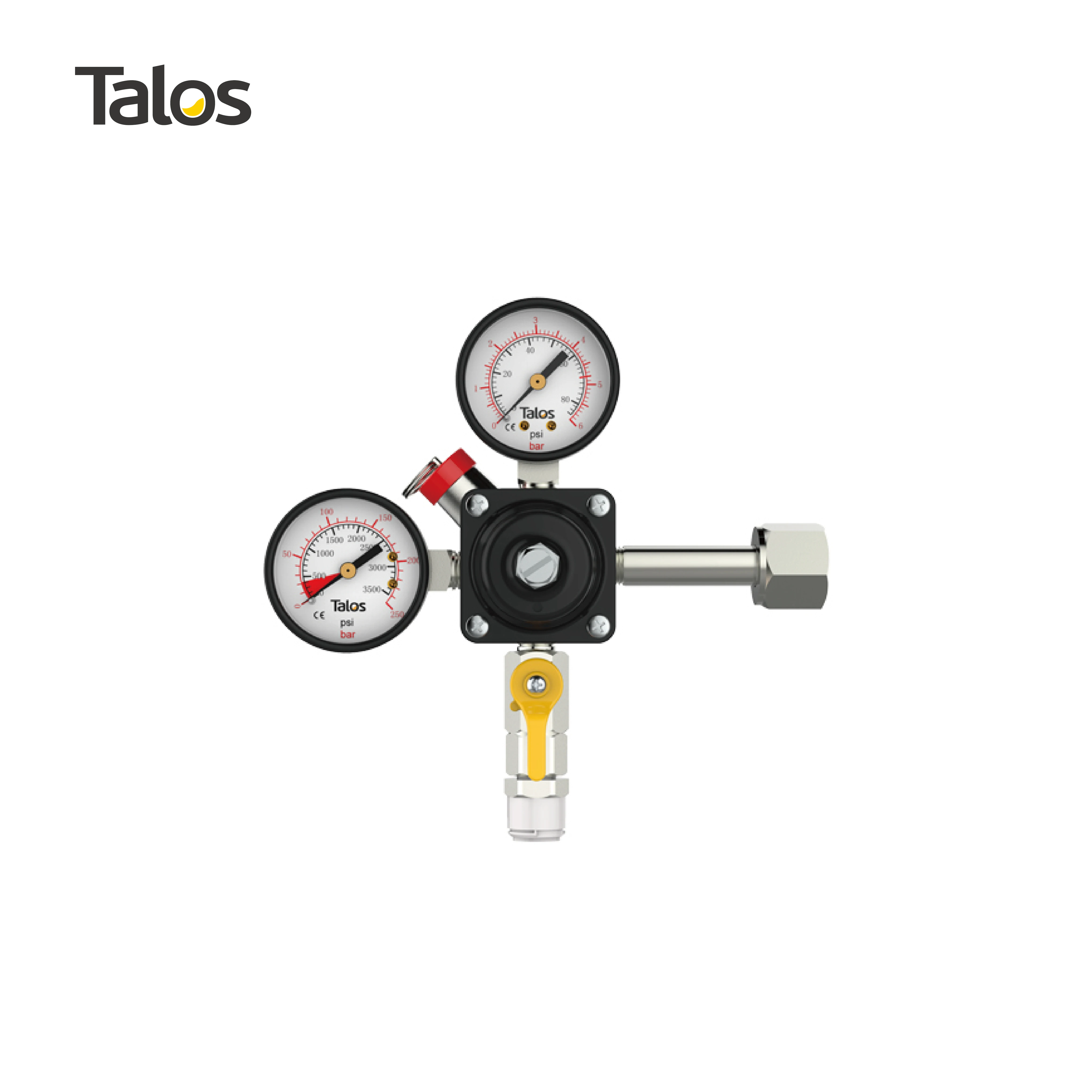 TALOS 2-way Single Gauge Beer Dispensing Equipment Premium Beer CO2 Regulator
