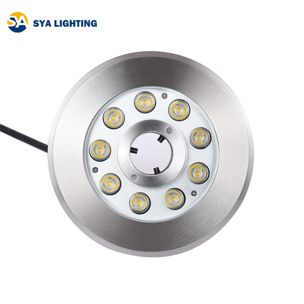 SYA-501-170 Wholesale IP68 12V 24V RGB LED Underwater Swimming pool lamp 9W 12W 18W LED Fountain ring light