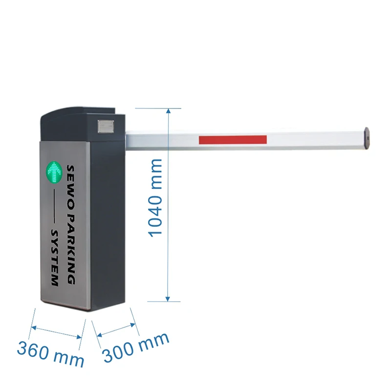 SEWO Automatic 1.5s High Speed Parking Lot Entrance Exit Folding Traffic Nice Boom Barrier with Brushless Motor
