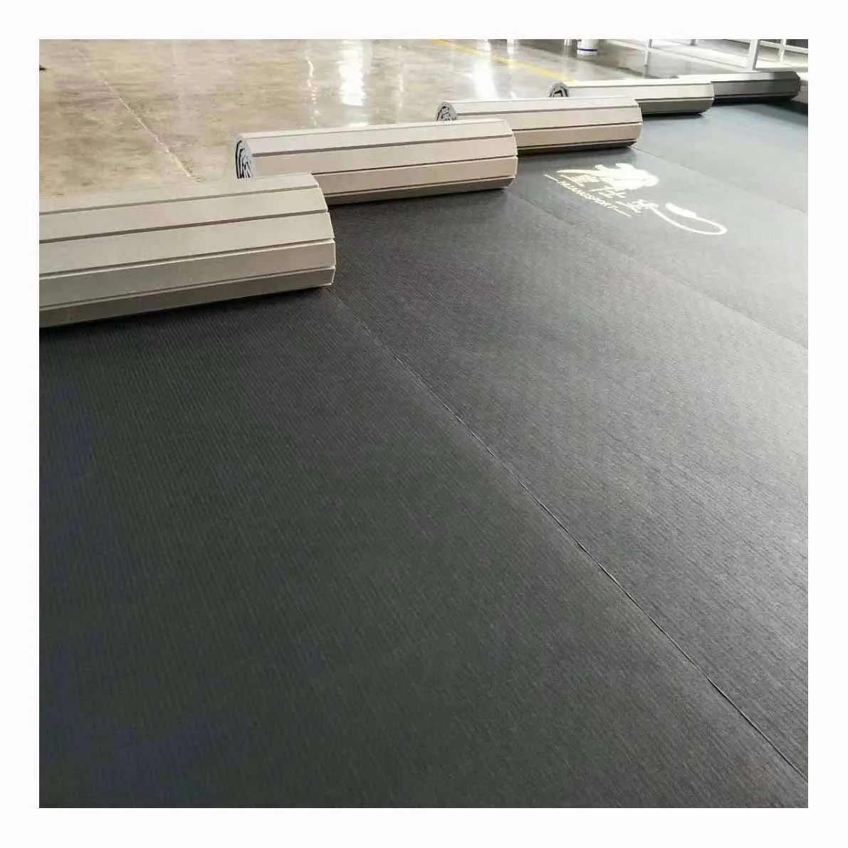 Waterproof Durable PVC Tarpaulin Vinyl Polyester Fabric Gym Mat For Gymnasium Floor Cover