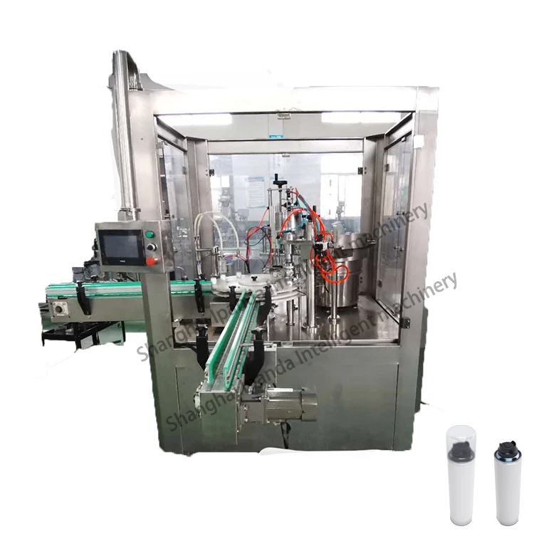 Full Automatic Aerosol bottle Spray Can Filling Aerosol Cans Filling Machine