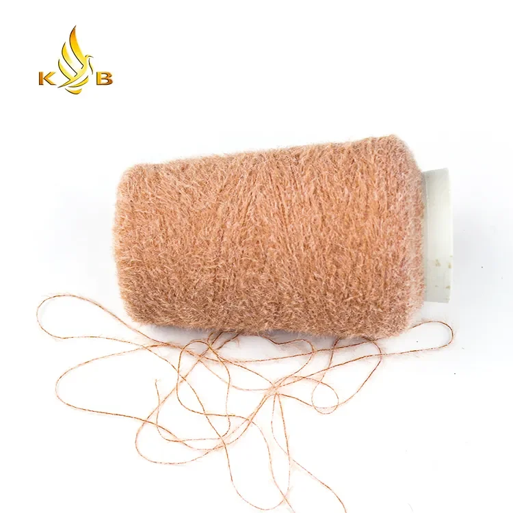 Kingeagle Fancy Soft imitate nylon mink feather yarn for knitting