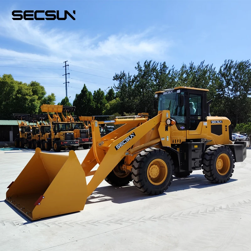 chinese wheeled mini front loader 1 ton 2 ton 2.8 ton 3 ton 4 ton 5 ton wheel loader with Euro 5 EPA engine