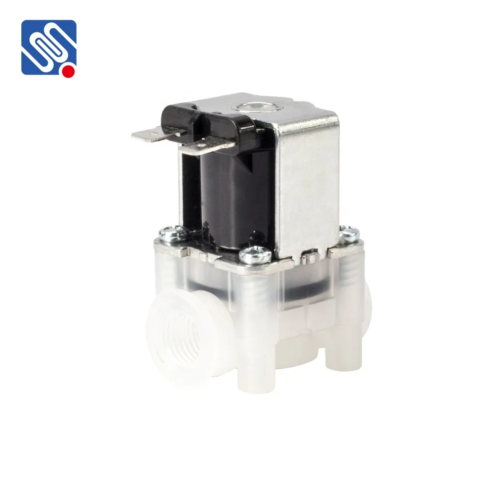 Meishuo FPD360K Food Grade water fountain inlet open type 12v solenoid valve 24v DC refrigerator