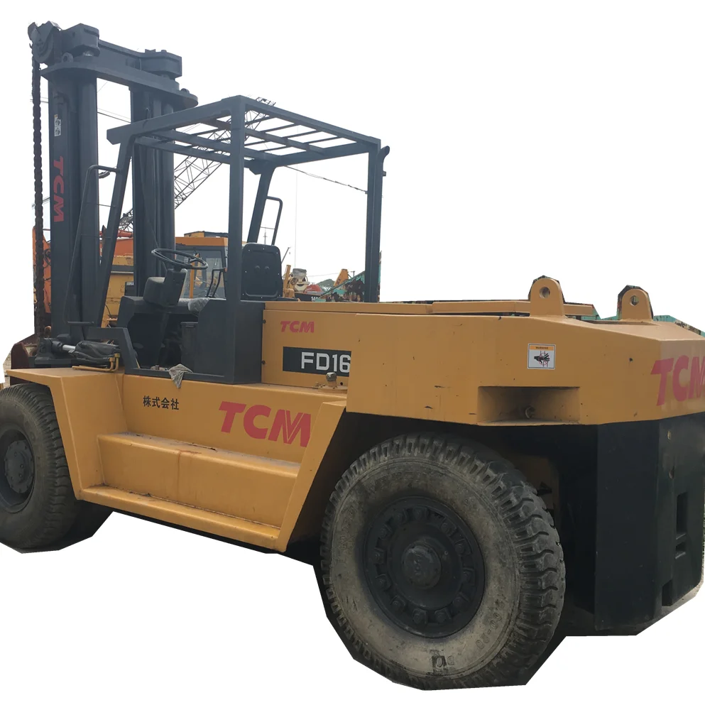 Used TCM FD160 16 ton Manual Lifting Truck Forklift Original Japan Made Used TCM 16 ton fork lift diesel