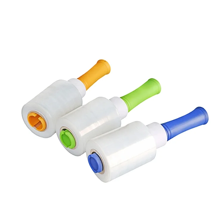 Manufacturers Packaging Industrial Grade Hand Mini Roll With Handle Stretch Film