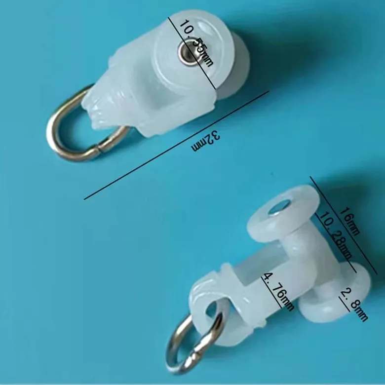 Factory wholesale curtain track runners, in stock different kinds of curtain rail wheels