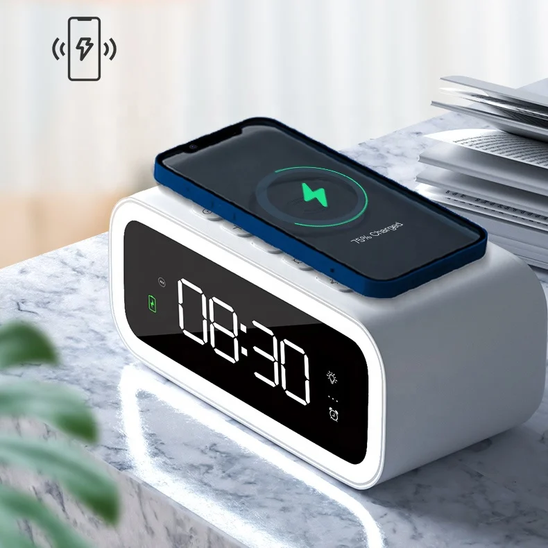 Multifunctional Modern Portable LED Bedside night lamp with wireless charger