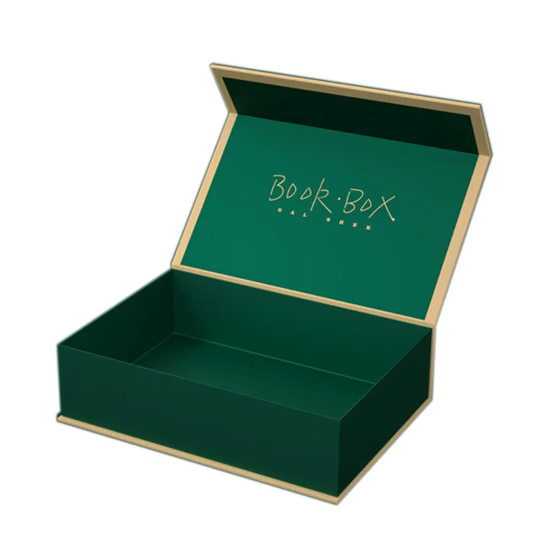 Luxury Flat Packing Folding Cardboard Paper Pink Box Ribbon Closures Book Shaped Foldable Packaging Gift Boxes With Magnetic Li
