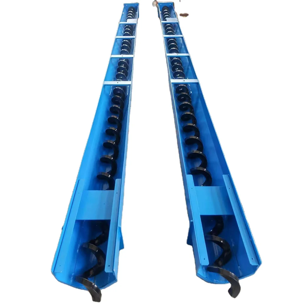 Manufacturer produces spiral rod screw chip removal machine or screw chip conveyor
