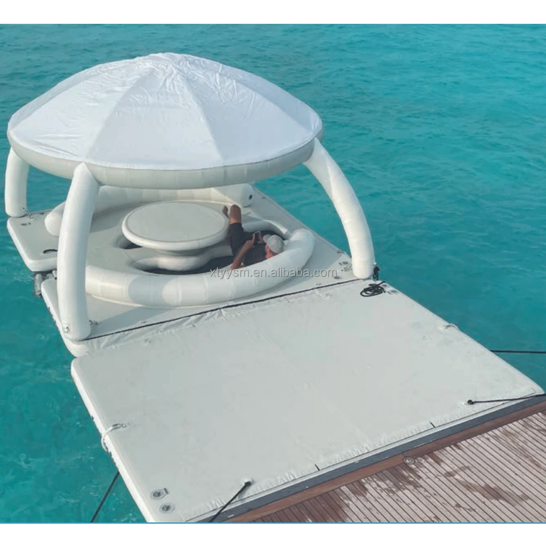 Inflatable Water Floating Sofa Toys Inflatable Water Floating Island Lounge