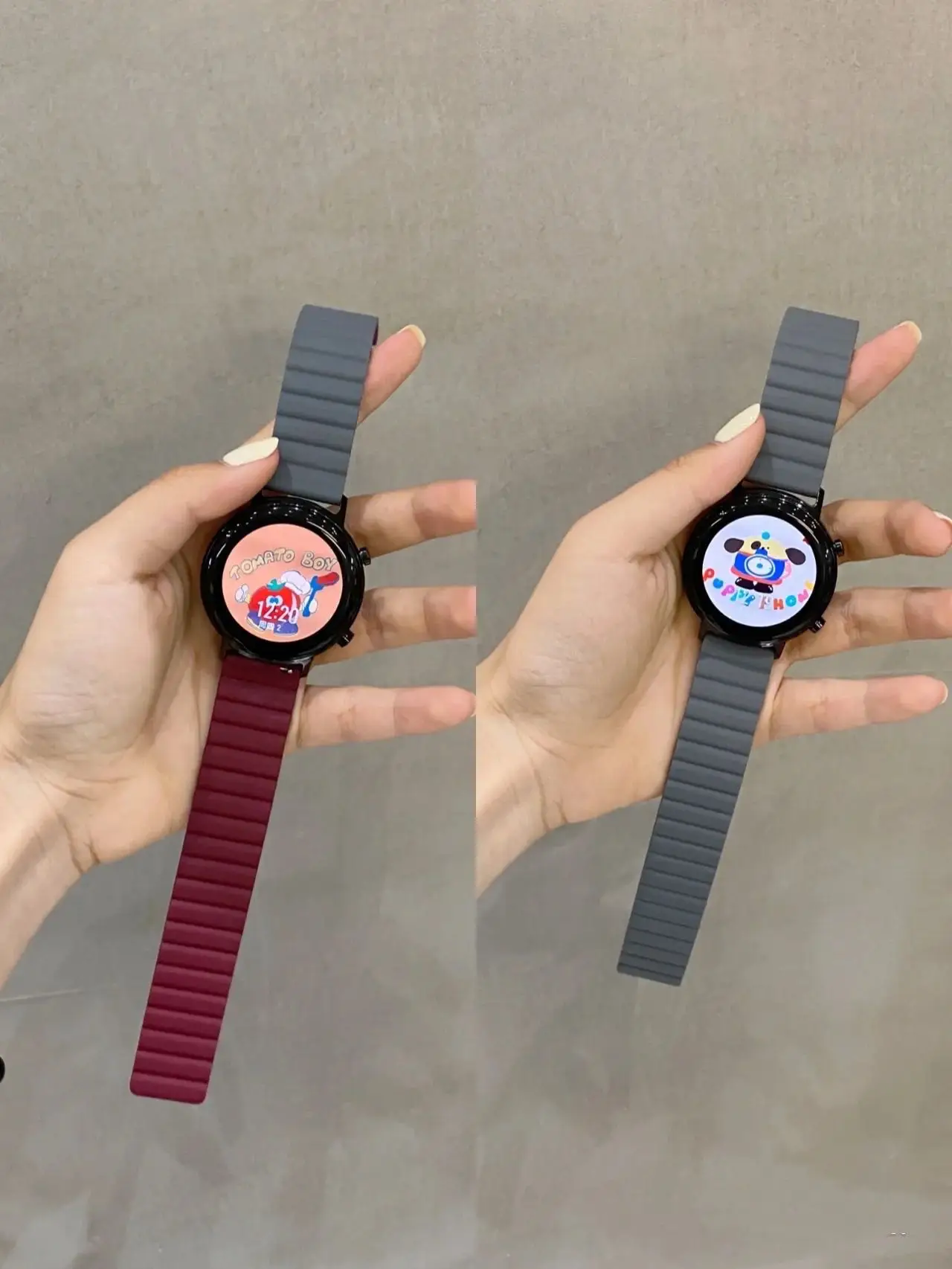 RYB 20mm Replacement Silicone Magnetic Watch Band Strap For Samsung Smart Watch Bracelet