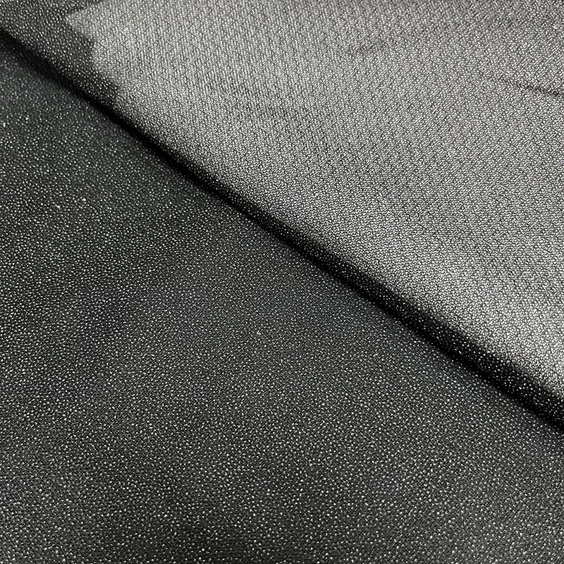 Polyester 60 inch 45gsm white or black  Elastic Woven Circular Knitted Interlining for Sportswear Interlinings & Linings PES/PA