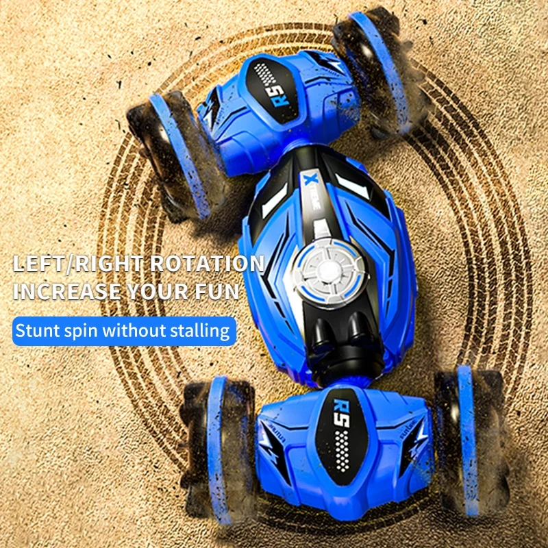 QS Popular 2.4G 4WD Driving RC Stunt Drift Off Road Vehicle Twisting Racing Amphibious Electric Toys Remote Control Car Toys