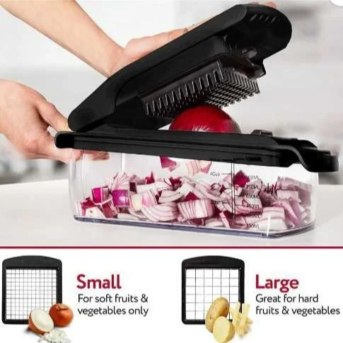 18-Piece Stainless Steel Rotary Grater and Shredder Multifunctional Manual Vegetable Cutter Set Household Plastic Garlic Tool