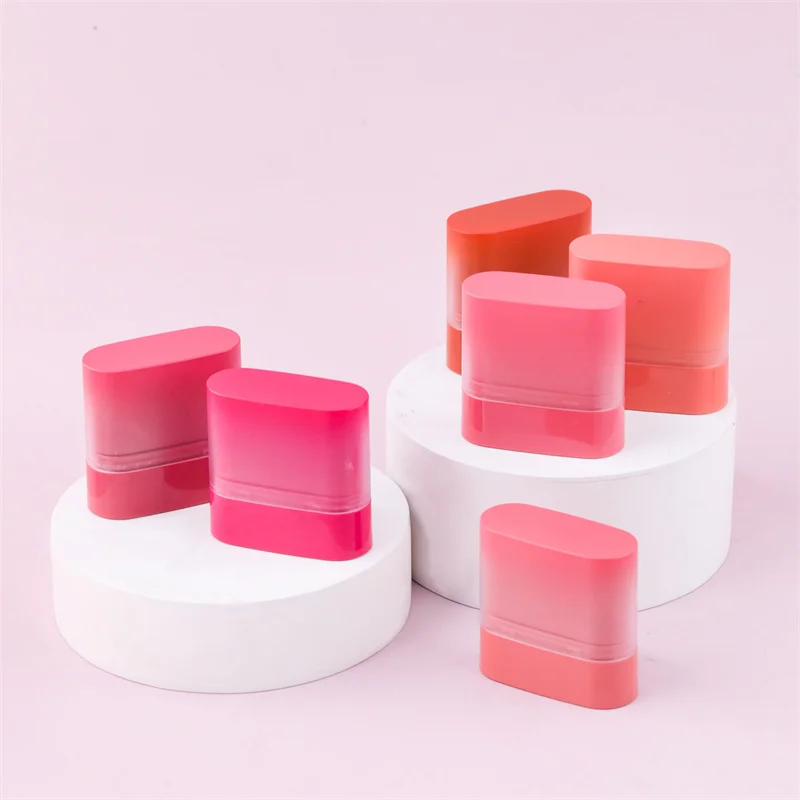 TY10  Newest design high pigmented waterproof creamy blush private label face makeup lip eye cheek cream blush stick