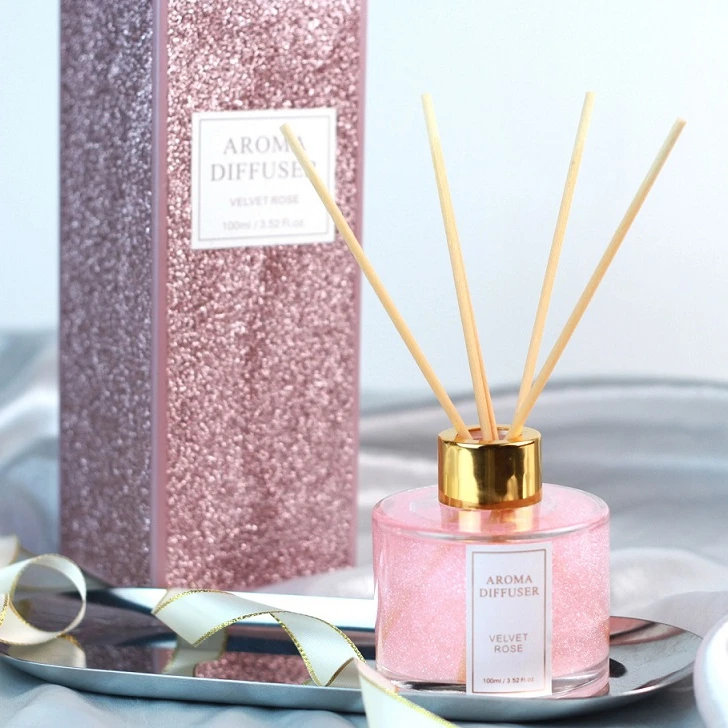 120ML Christmas Gift room air freshener Luxury Aroma Home Fragrance Reed Diffuser Perfume Set With Packaging Boxes