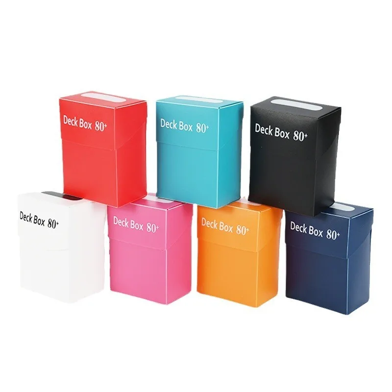 Custom PP plastic 80 Pcs high Capacity cards protecting deck Box for mtg ygh plastic box for playing magic card box