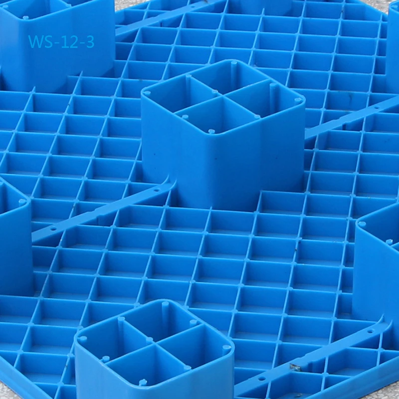 Single Side Warehouse Perforated Deck HDPE Racking Plastic Pallet for Industry