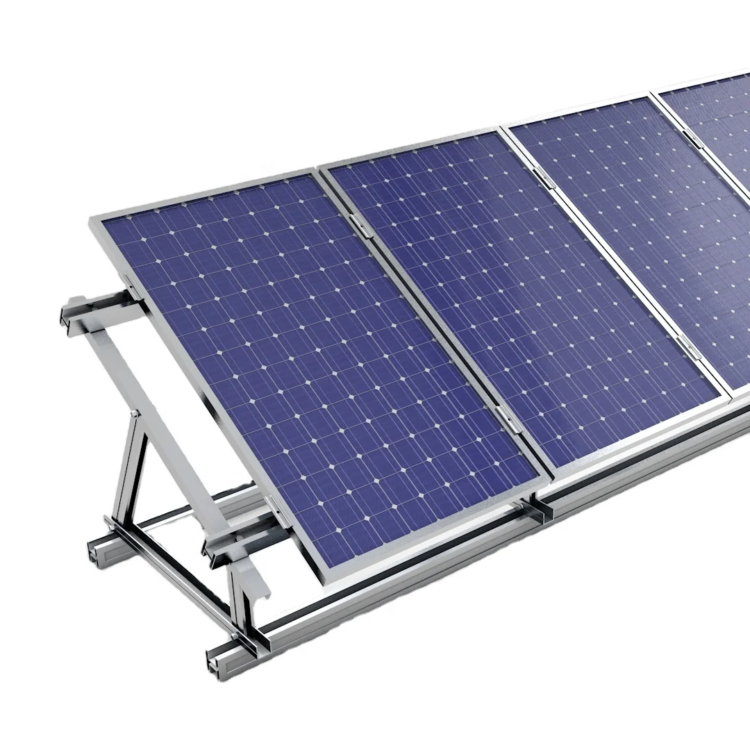 Поворотные регулируемые солнечные плоские кронштейны для крыши PV на бетонных угловых кронштейнах штатива от производителя