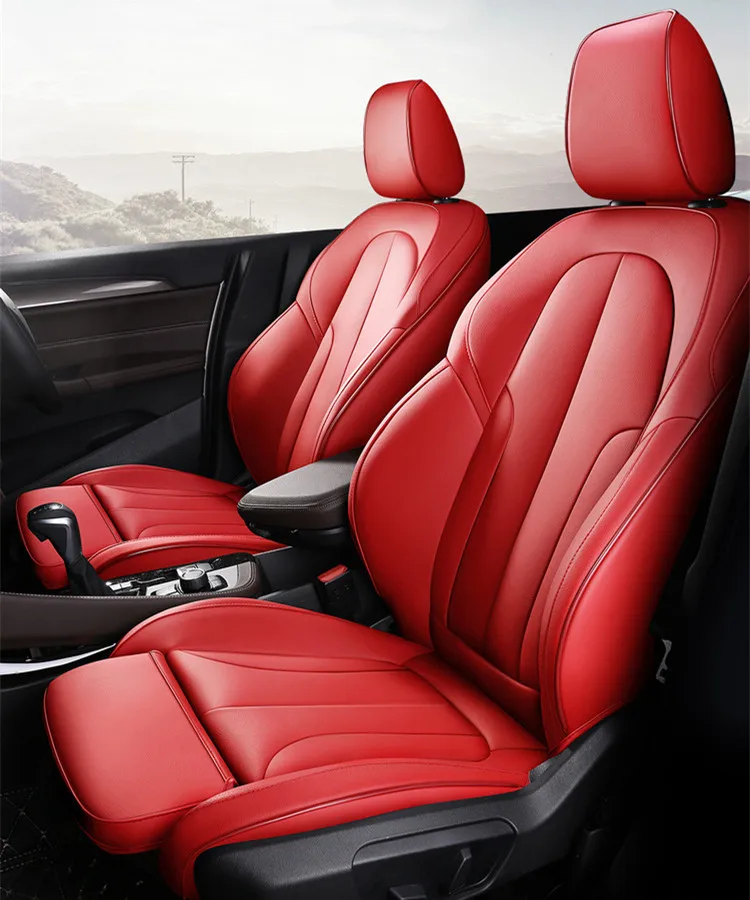 luxury leather car seat leather cover for BMW X1 customize