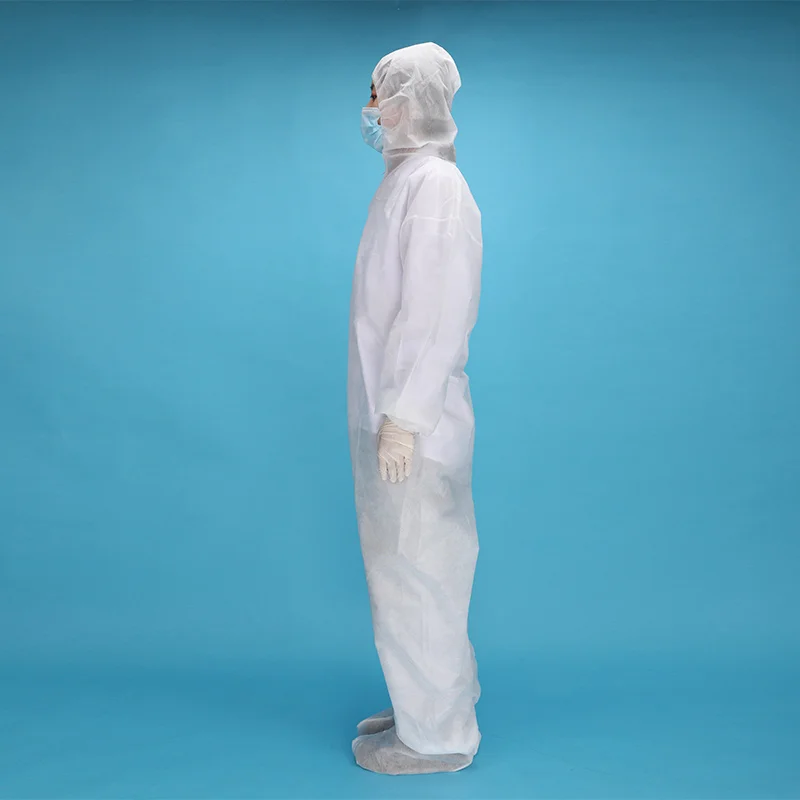 Factory Medical Workclothes Disposable SMS Protective Suite Coverall