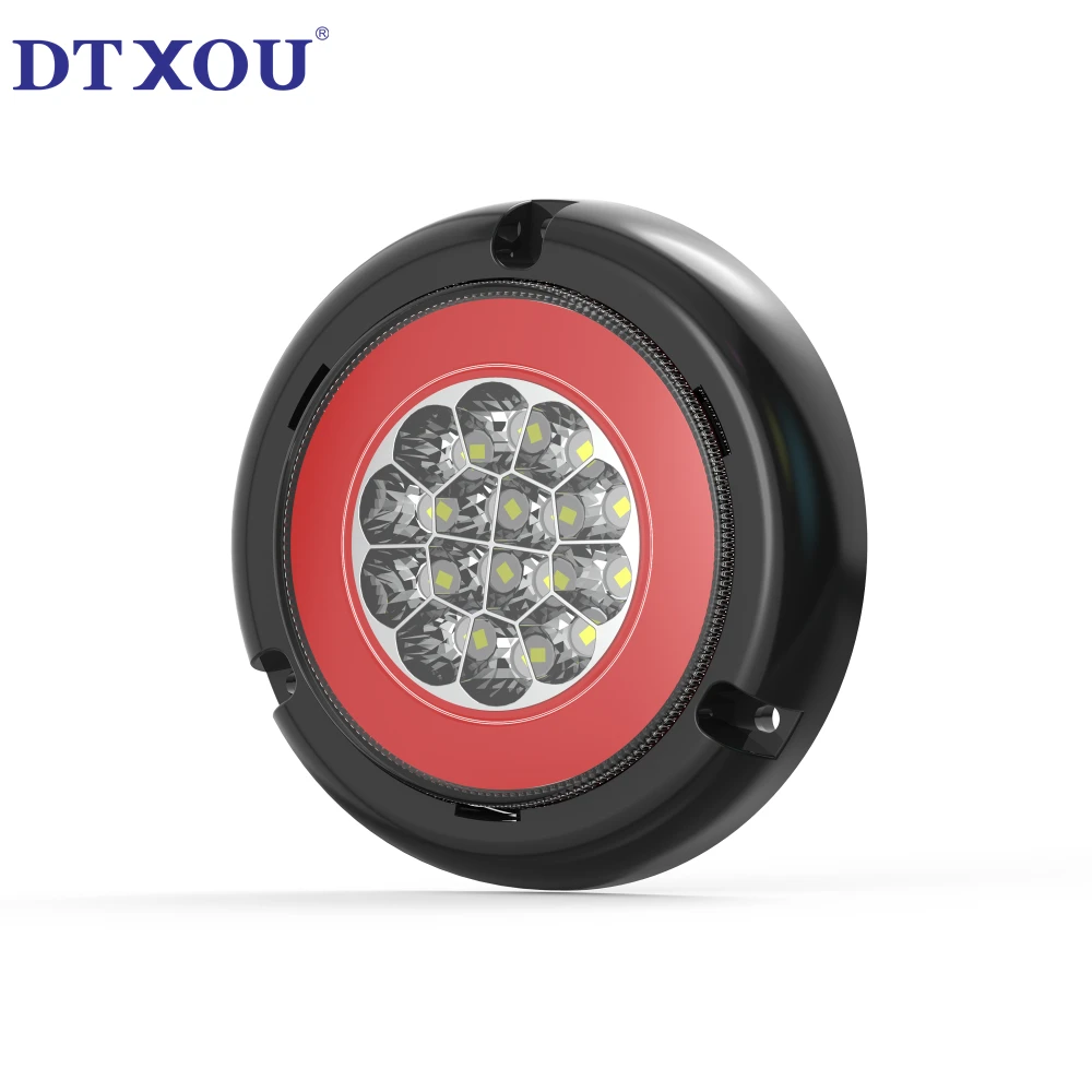LED Round taillights for truck trailers 10v-30v