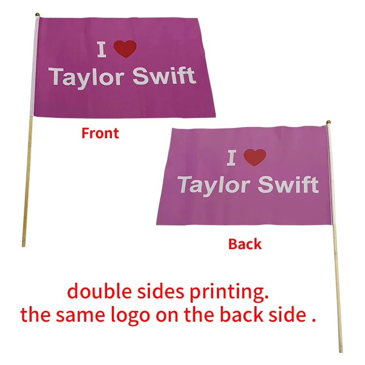 Fast Shipping Custom 30*45cm Finland Hand national Flag with stick Digital Polyester mini hand Finland car flag with clip