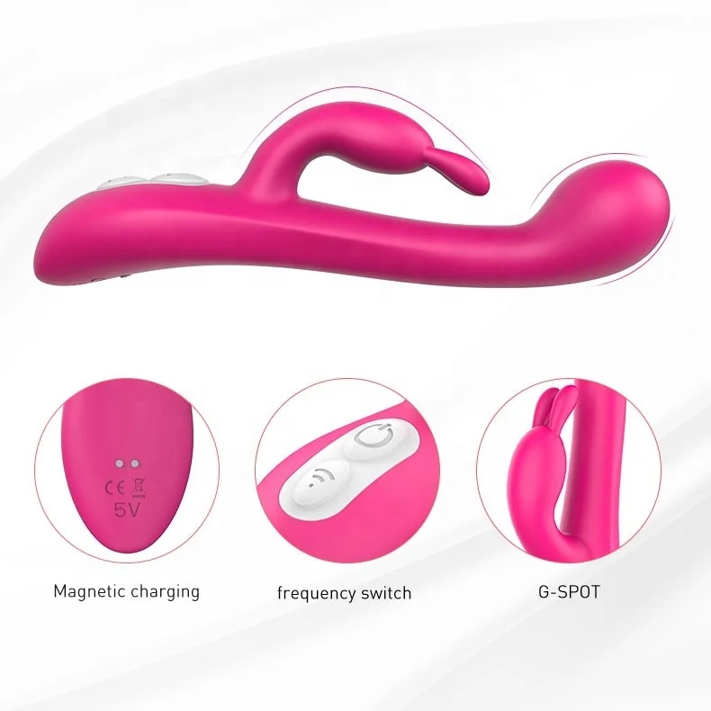 10 Frequency Rabbit Vibrator Female Masturbator Frequency Conversion AV Vibrator Female Couple Flirting Massage Toy  Sex Toys
