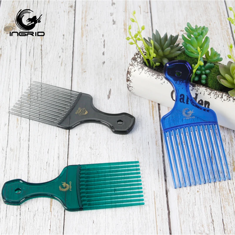 wholesale pro salon tools hairdressing Afro hair wide tooth comb hair pick comb for wet and dry hair