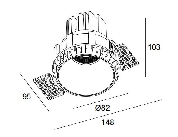 Indoor Lighting Modern Design Aluminum Alloy Recessed Ceiling 10W 13W 18W 26W China Suppliers Cob Led Downlights