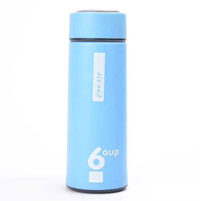 Hot Sale 450ml Creative Straight Insulated Glass Bottle Portable Outdoor Traveling Student Advertising Cup