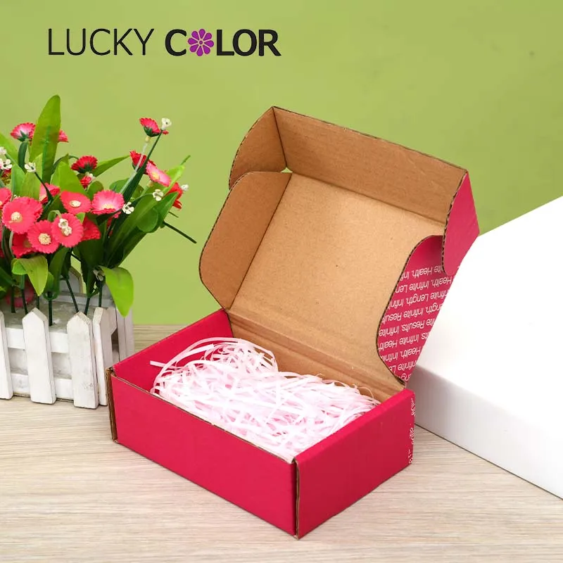Lucky Color Custom Printed Packaging Boxes Wholesale Price Shipping Mailer Paper Box