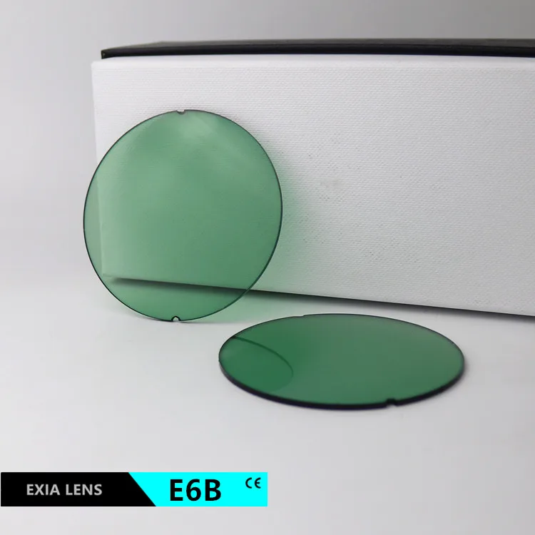 EXIA E6B Green Sunglasses Lenses UV400 AR Green Coatings 75mm Diameter Base Curve 2 Quality Grade A