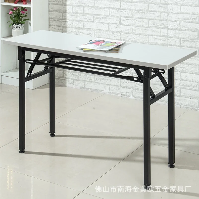 black curved reception long wood studio workstation fold table folding plastic meeting conference removable computer desk