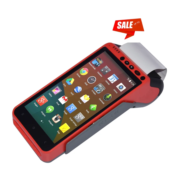 EMV уникальный платежный терминал Ручной стандарт Android Мобильный терминал для оплаты со встроенным термальным принтером HCC-Z100
