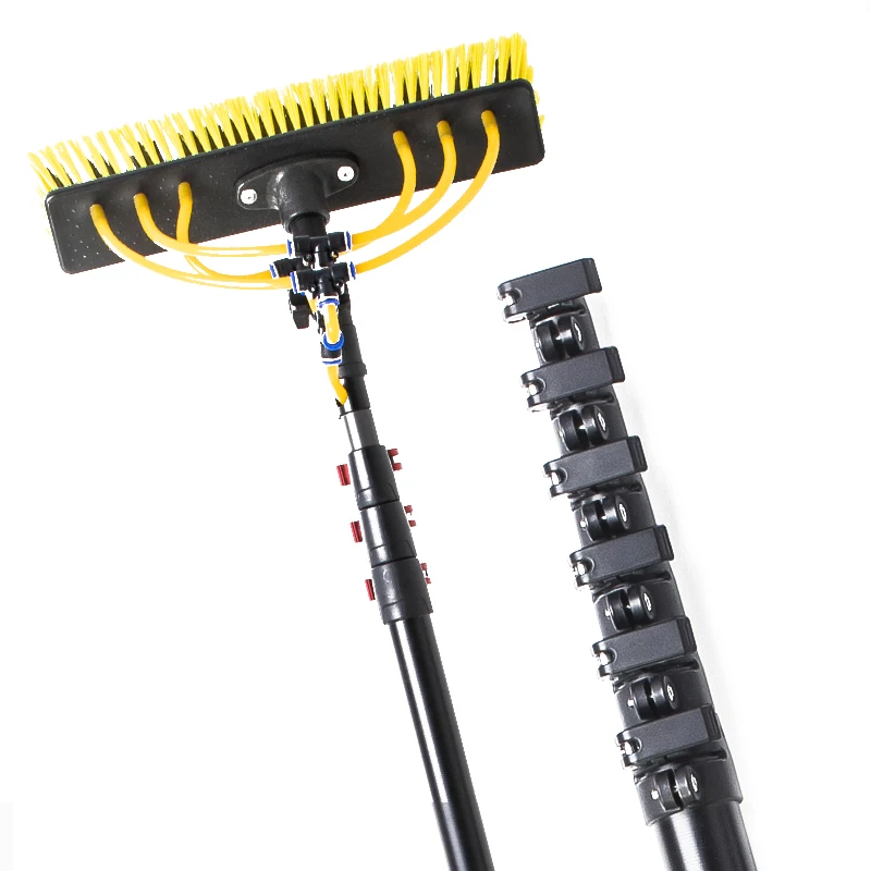 Window Cleaning Pole Telescopic Water Fed Pole Brush With Scraper System