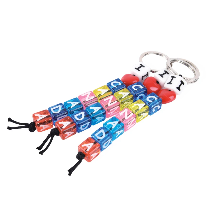 DIY Acrylic Key chain Customized LOGO With Screen Letter Print