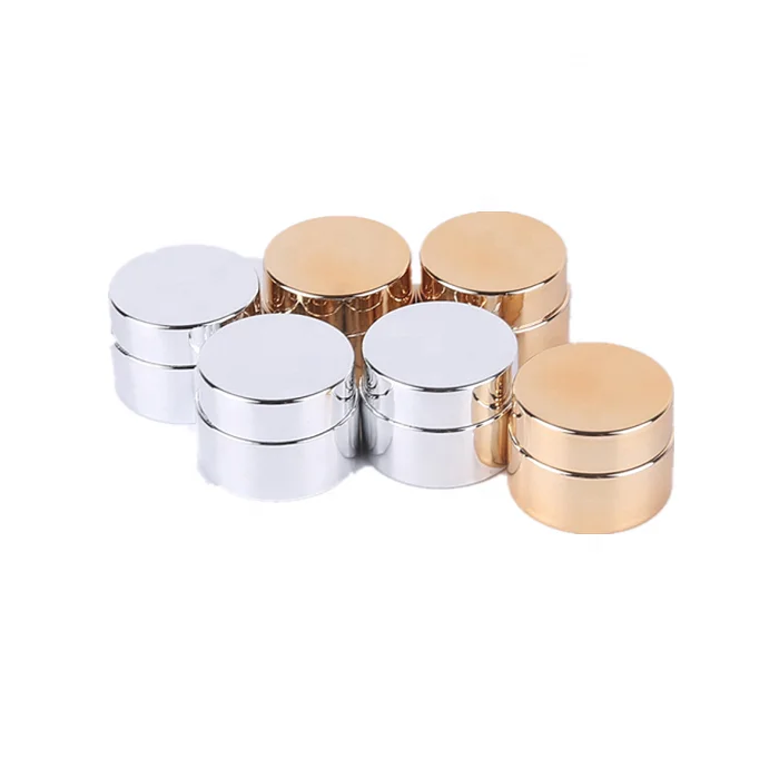 5g silver gold cosmetic cream nail jar with uv covering for eye cream