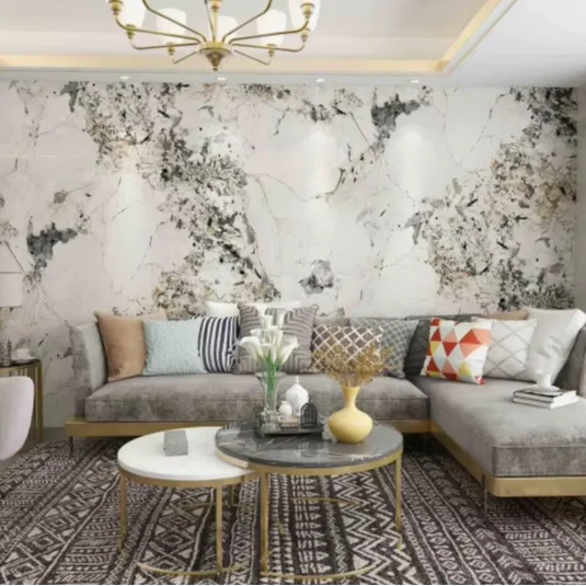 Indoor Decor Boards TV Wall Background Marble Bamboo Charcoal Panel Carbon Crystal Board for Interior Decoration