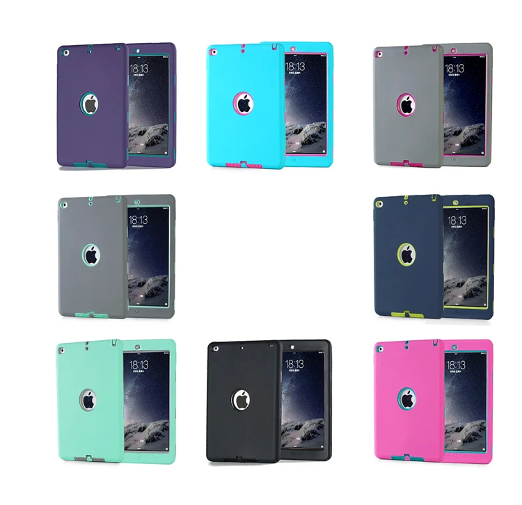 Shockproof 7.9 inch Tablet Case universal for iPad mini 1 2 3 4 5 tpu pc silicone PC 3 in 1 cover case